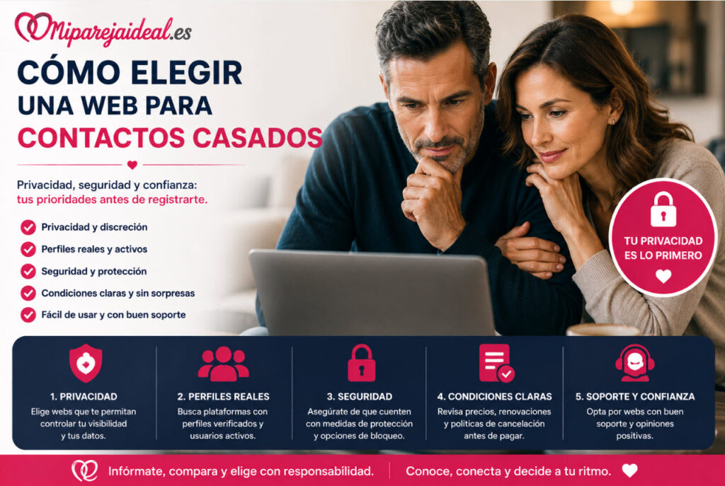 Cómo elegir una web para contactos casados