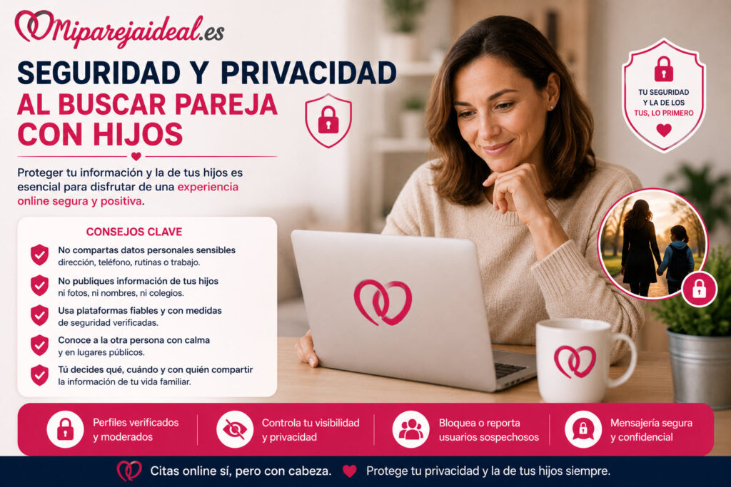 seguridad y privacidad al busca pareja con hijos